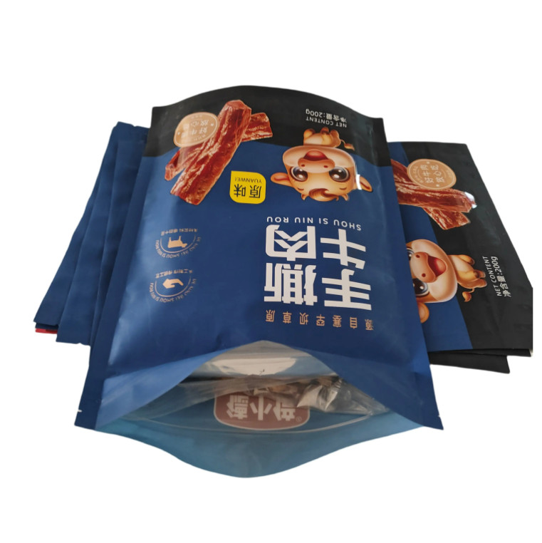 PET/VMPET/PE Matte Vertical Zipper Bag With UV Printing High For Barrier Design Food Grade Feature