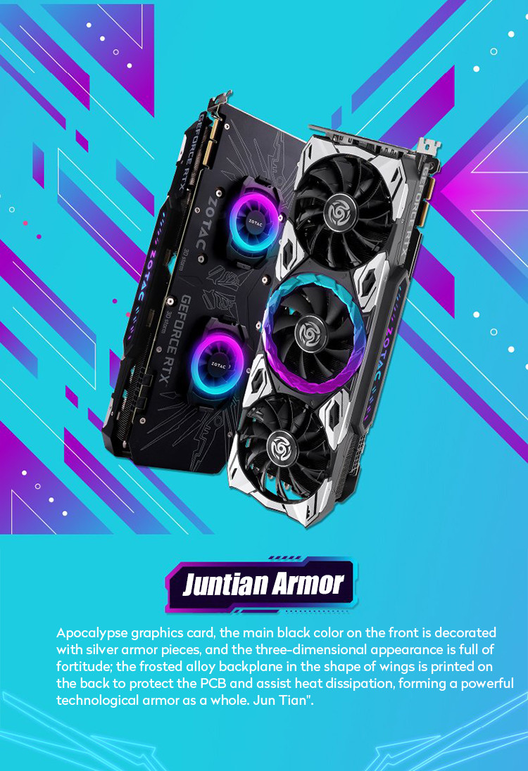 DirectX 12 Game Graphics Card GeForce RTX 3090 24G6X Apocalypse OC Graphics Card