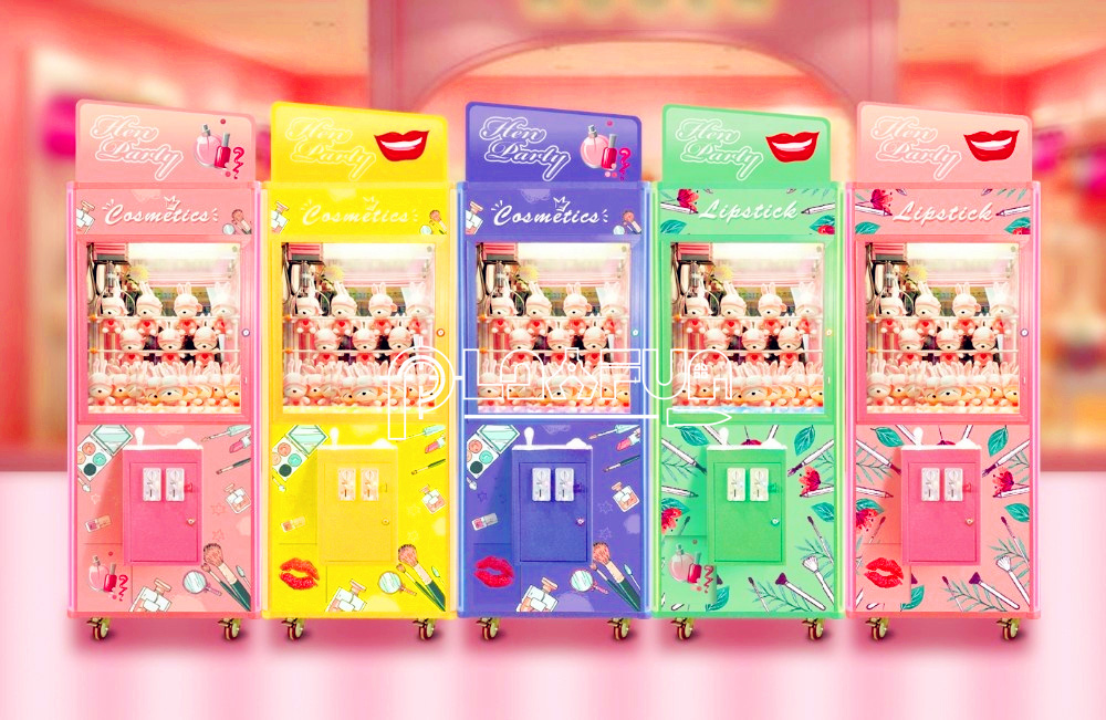 Popular Coin Operated Arcade Crane Dolls Toy Pusher Claw Machine for Sale