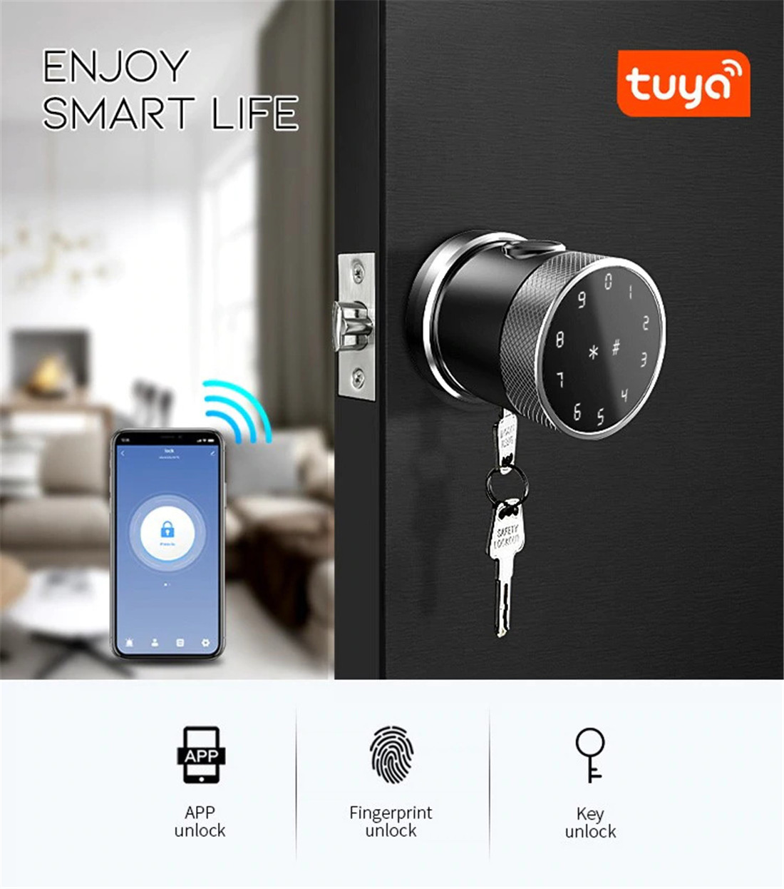 TuyaSmart Outdoor Fingerprint Biometric Access Control with 125KHz ID/EM Card Reader