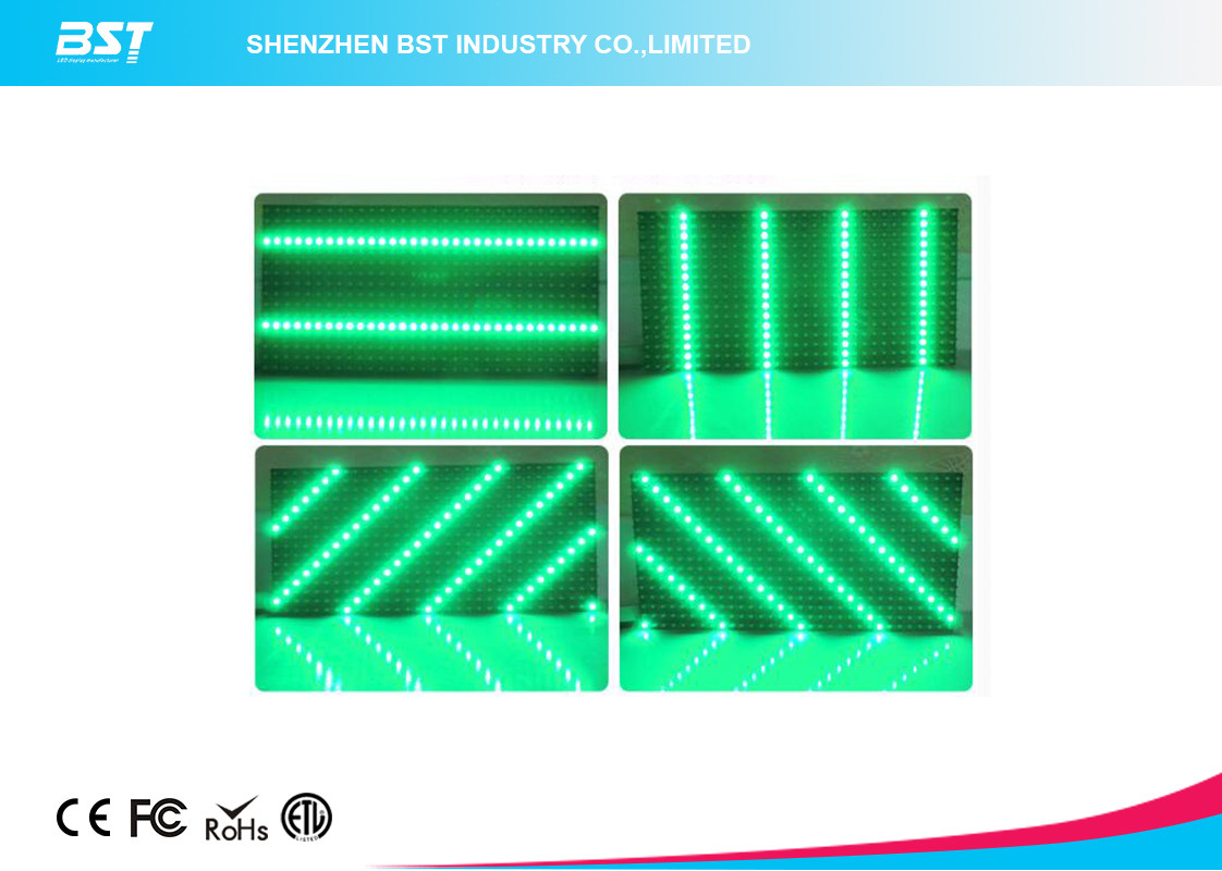 P10 LED Display Module 320mm X 160mm / 32 X 16 Pixels Video Greenl Color Led Panel