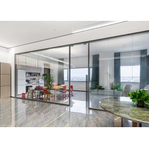  90 Series Framed Glass Partition Wall Customized Modern Wall With Aluminum Frame Manufactures