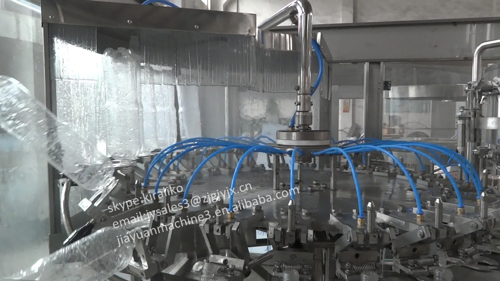 Mineral Water Juice Gas Bevarage Filling And Sealing Machine / Liquid Filling Machine