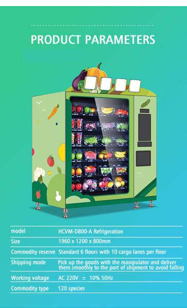 Outdoor events self-service automatic touch screen drink snack vending machine