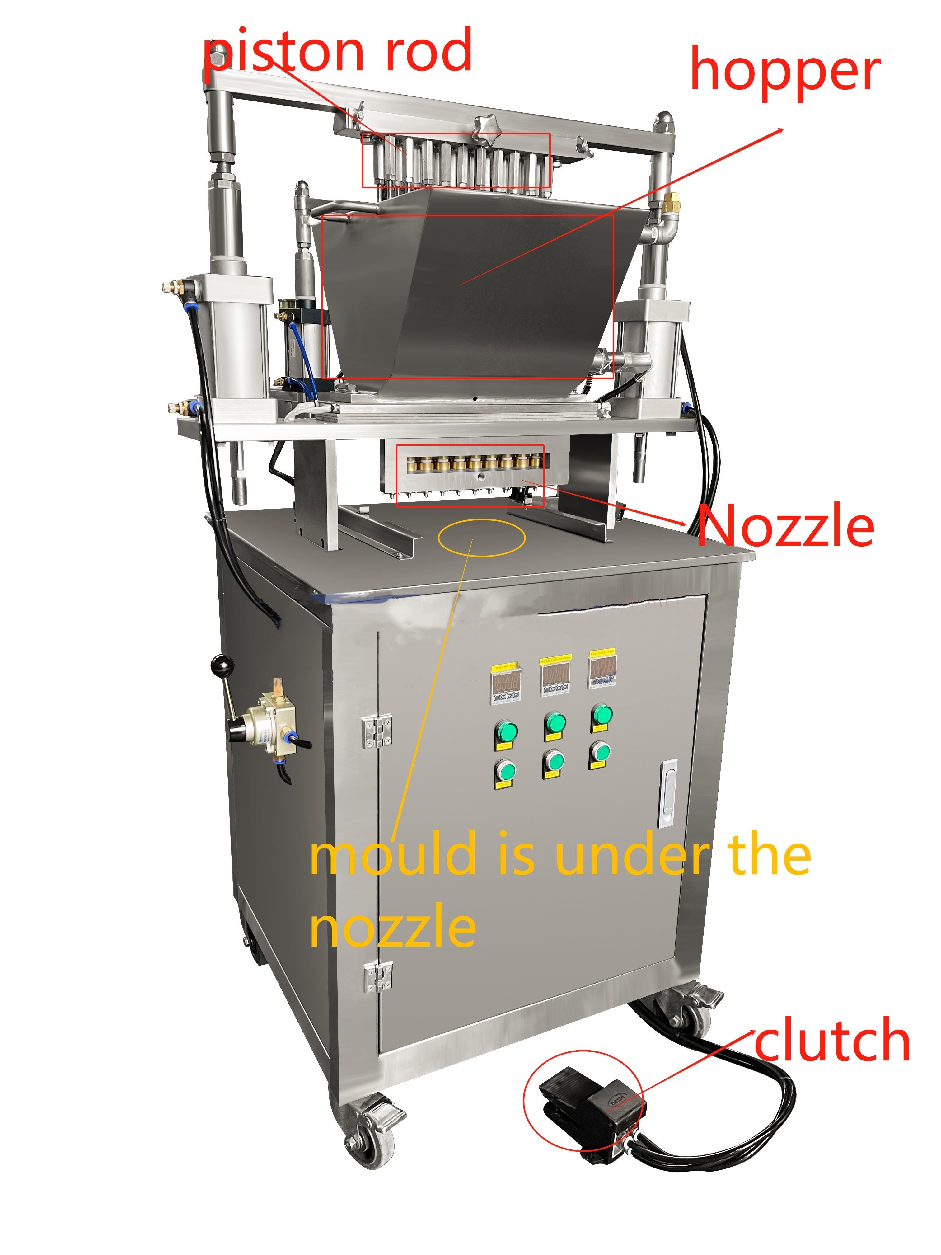3KW Intelligent Control System Gummy Bear Machine Semi Automatic