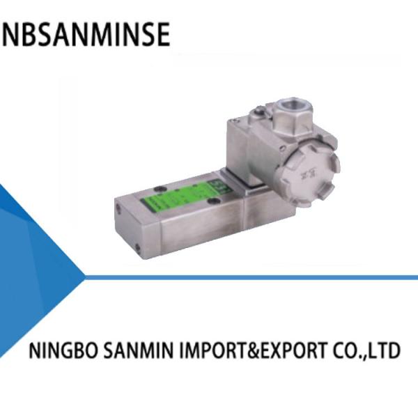 All Stainless Steel Isolation Valve Single Coil Spool Valve Spacer Type 120°C