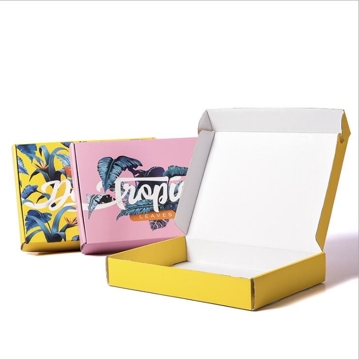 Custom Printed Stamping Die Cut Cardboard Color printing Corrugated Boxes