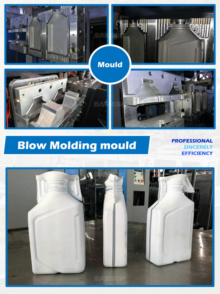 1L S136 Plastic Bottle Mould Auto Deflashing 2 Cavities HDPE Blow Molding