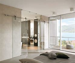 Functional Glass Bathroom Screen Sliding Hardware Set with Stainless Steel 304 Frame