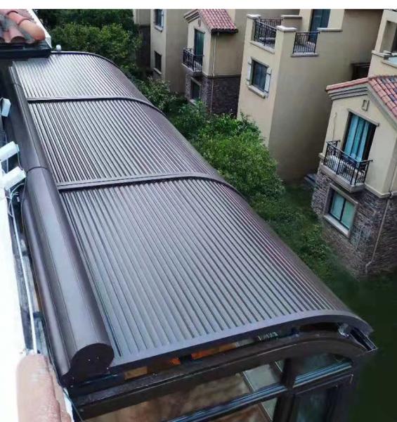 Outdoor Retractable Roof Awning Electric Aluminum Remote Patio Awnings