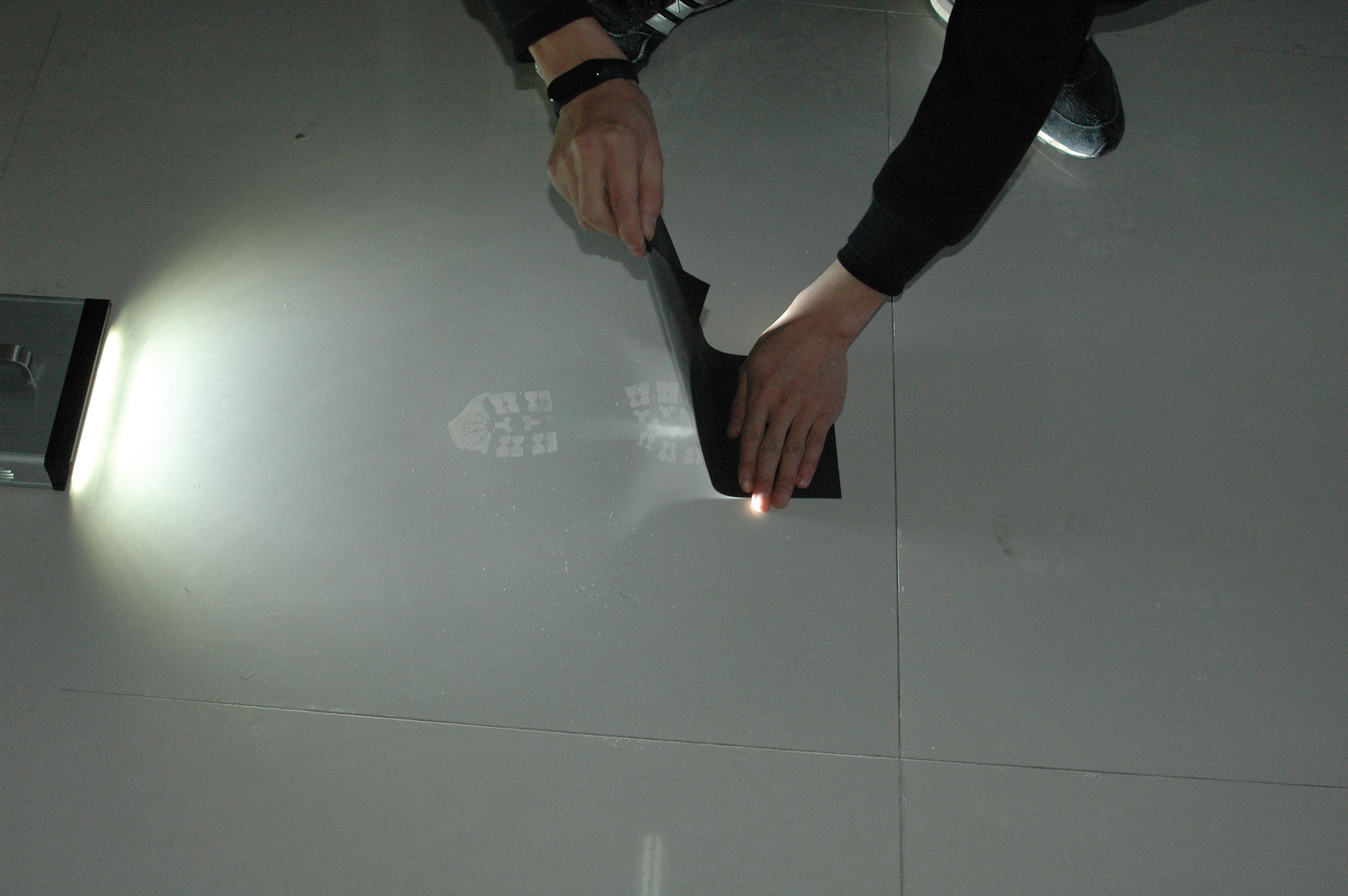 G021 Black silicone rubber footprint lifter