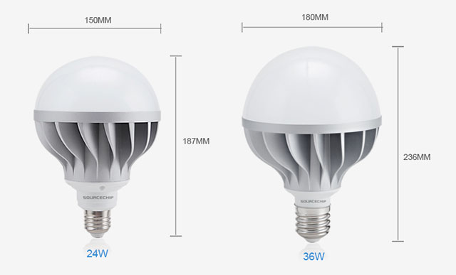 18w 24w 36w high efficiency led bulb supplier