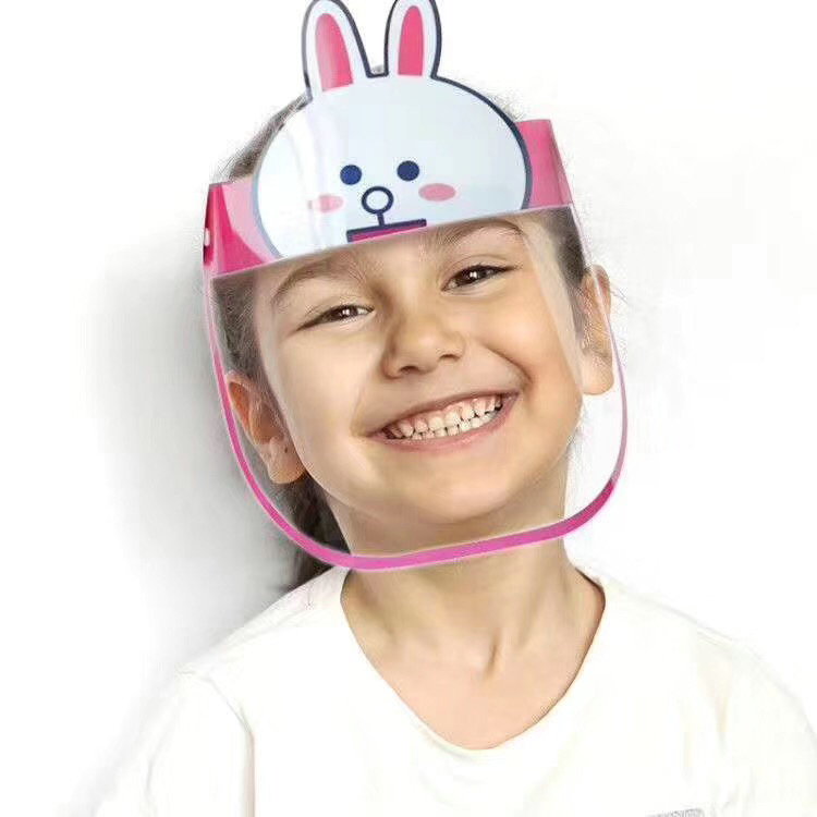 Safety Children Safety Face Shield PET Face Shield Mask With Lovely Design