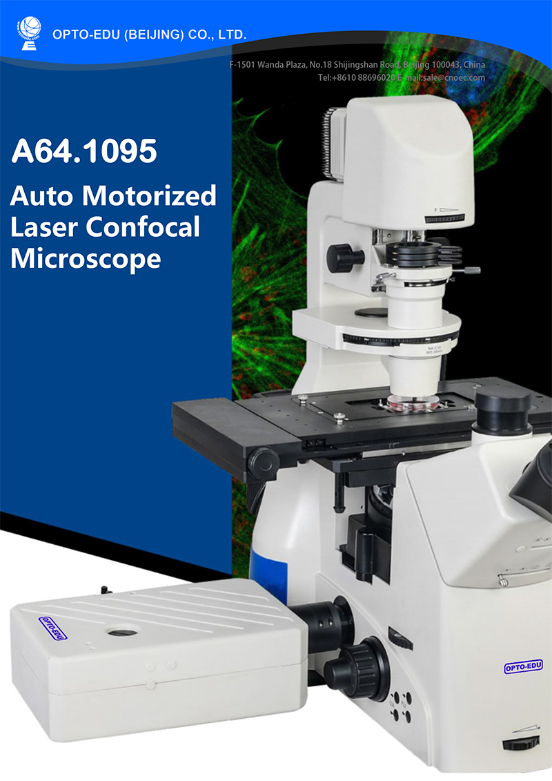 A64.1095 Opto Edu Laser Confocal Microscope Full Auto Motorized
