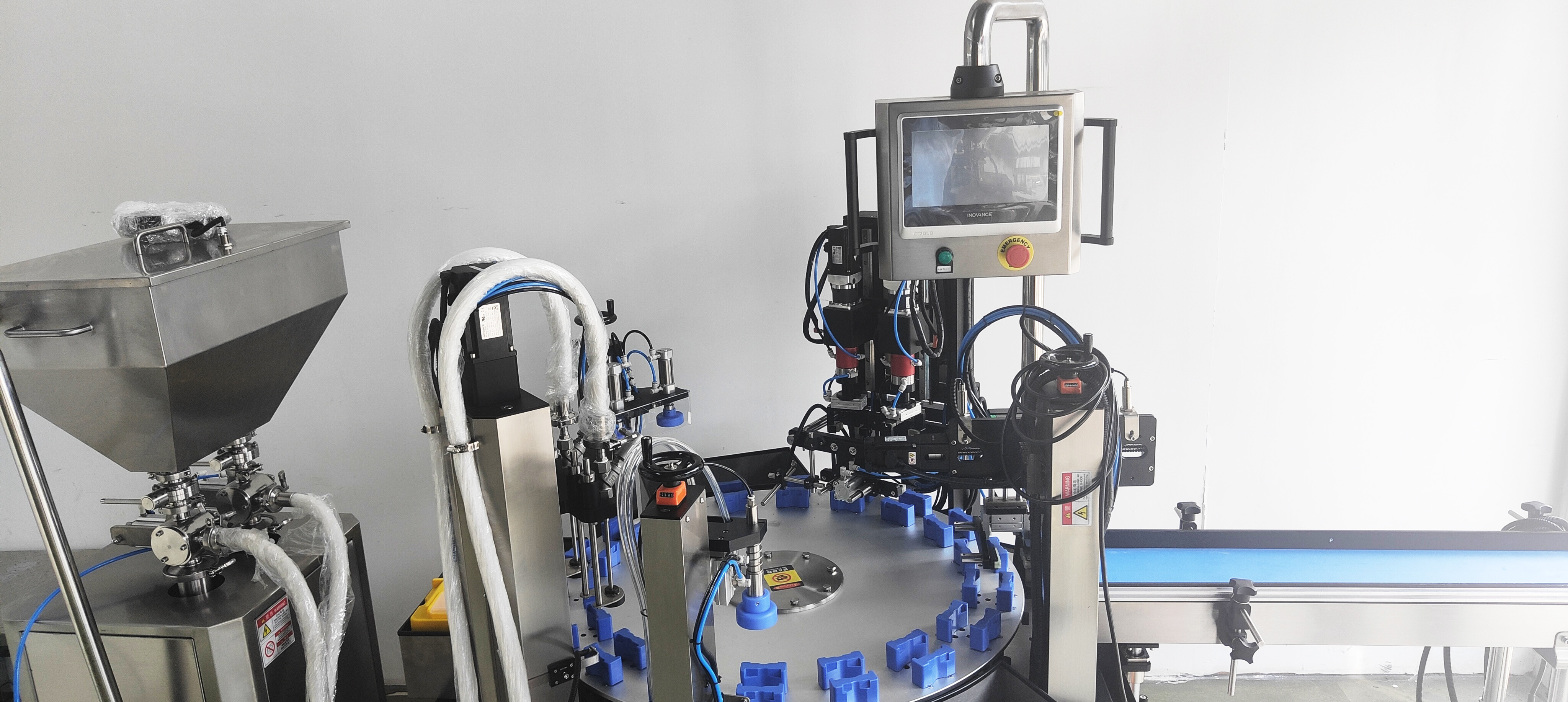 Stainless Steel 20-300ml Automated Filling Machine With Capping