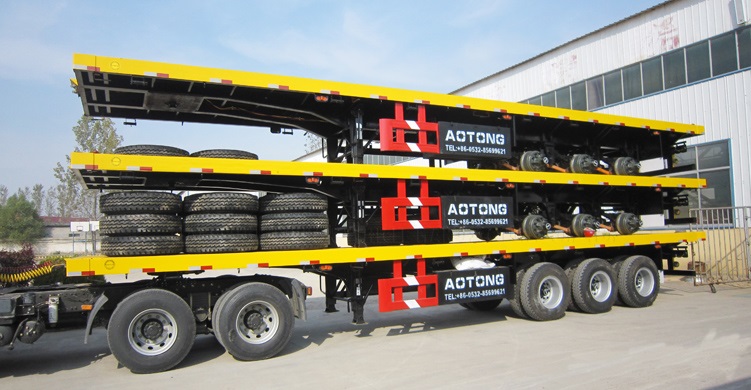 Fuwa BPW Optional Flatbed Semi Trailer for Versatile and Flexible Cargo Transportation