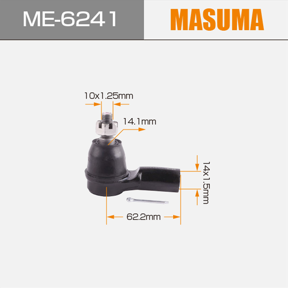 Yes ME-6241 MASUMA Auto Steering tie rod end 53541-S5 53541S5A003 53541-S5A-003 for HONDA CIVIC FERIO