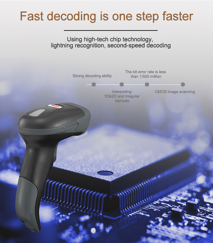 Good Price Handheld Wired 2d Qr Lecteur Code bar Use with Thermal Printer for Pos