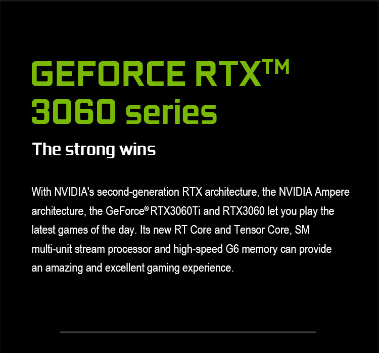 550W Gaming Graphics Card Tomahawk GeForce RTX 3060 DUO 12G L Dessert Card