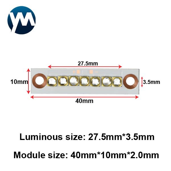 35W High Power UV LED Module , 405nm Curing Lamp UV LED Chip