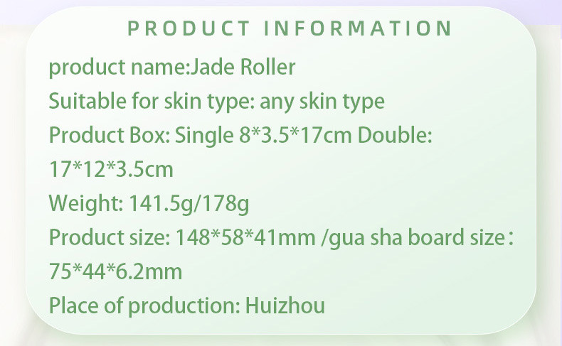 Quartz Face Jade Roller Logo Customized Face Massage Stone Roller