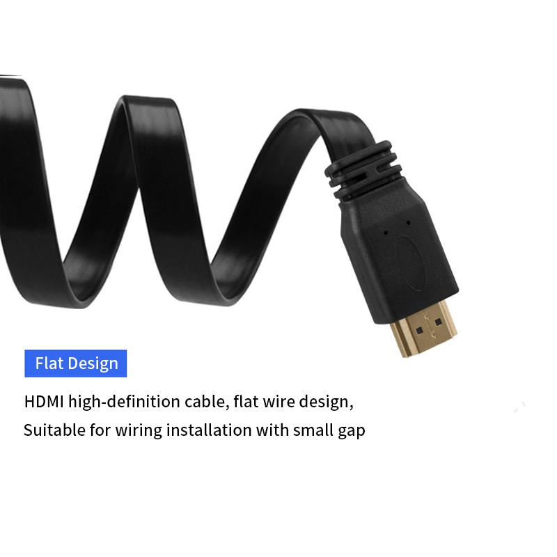 HDTV cable flat cable 2.0 with chip 1.4V 1080P 18.0Gbs 60M/70M/80M/90M/100M hdtv cable