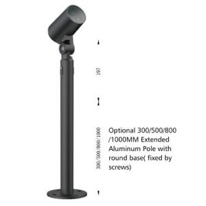 IK06 Dimmable 4x3W 24VDC LED Landscape Spot Lights