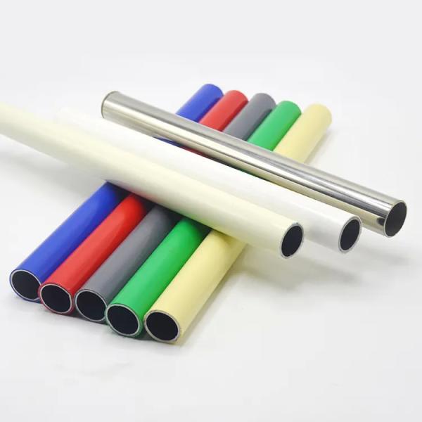 28MM Ivory Pipe PE/ABS Coated Steel Pipe Cold Rolled Galvanized Security Steel
