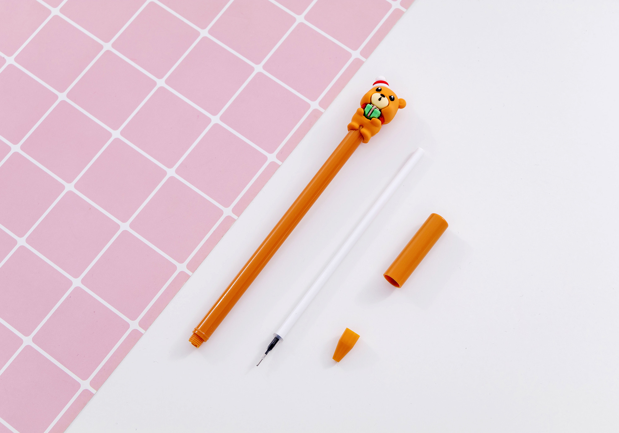 Colorful 3D Christmas Theme 0.5mm Gel Pen Creative Gift Small Prizes Neutral Pen