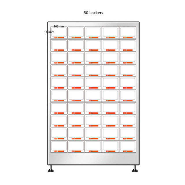 Automatic Locker Vending Machine With 50 Lockers Souvenir Vending Machine Gift Vending Machine