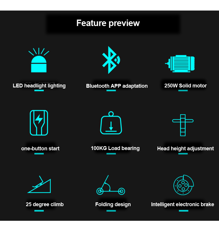 36V Folding Powerful Electric Scooter With 6.6A Battery Disc Brake