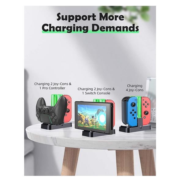 Type C Switch Charger Dock , Controller Charger Dock With Charging Indicator