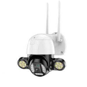  3MP Outdoor Floodlight Security Camera , IP66 Night Vision Waterproof Camera Manufactures