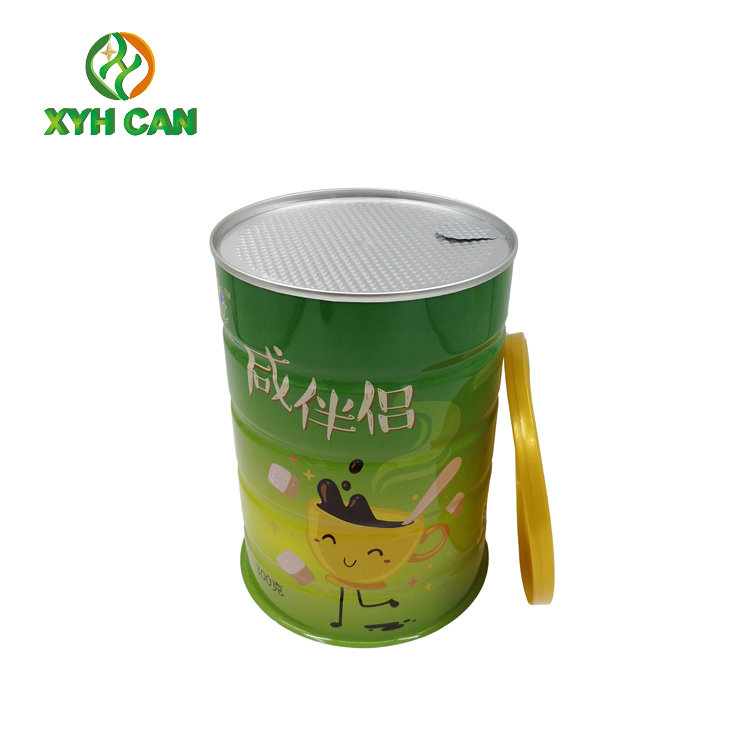 Milk Powder Tin Can Milk Powder Tinplate Cans Powder Packaging Easy Tear Seal Lids