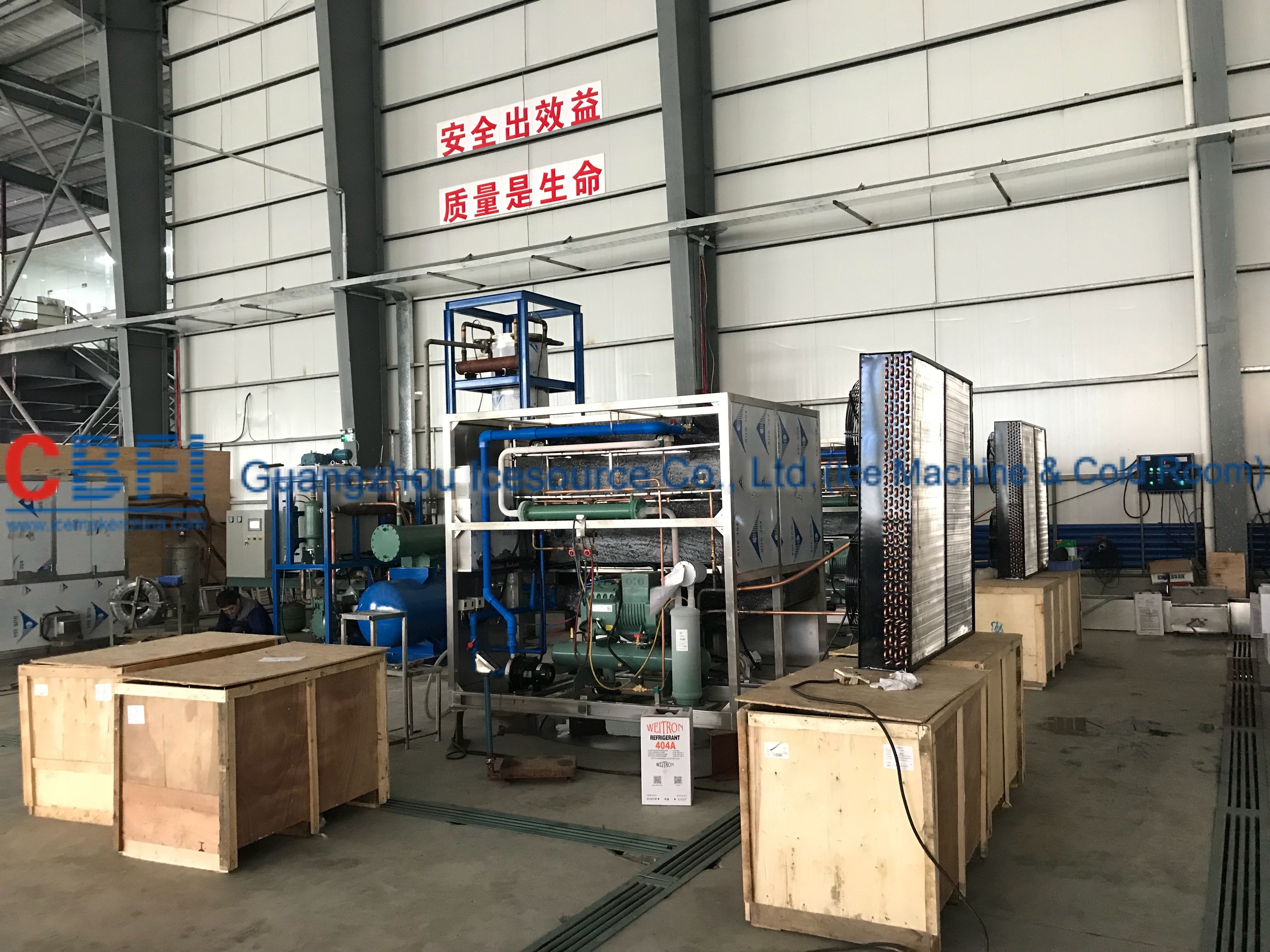 1000kg Air Cooled Ice Cube Machine With Germany / R507 Refrigerant