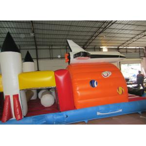 Inflatable shuttle obstacle challenge inflatable rocket obstacle course