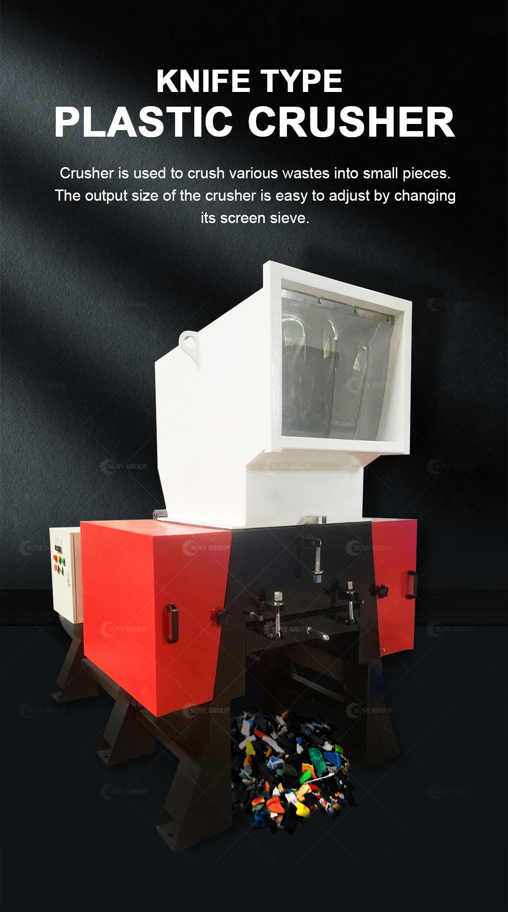 Rotating Diameter dia700 Organic Food Crushing Machine with Video Outgoing-Inspection