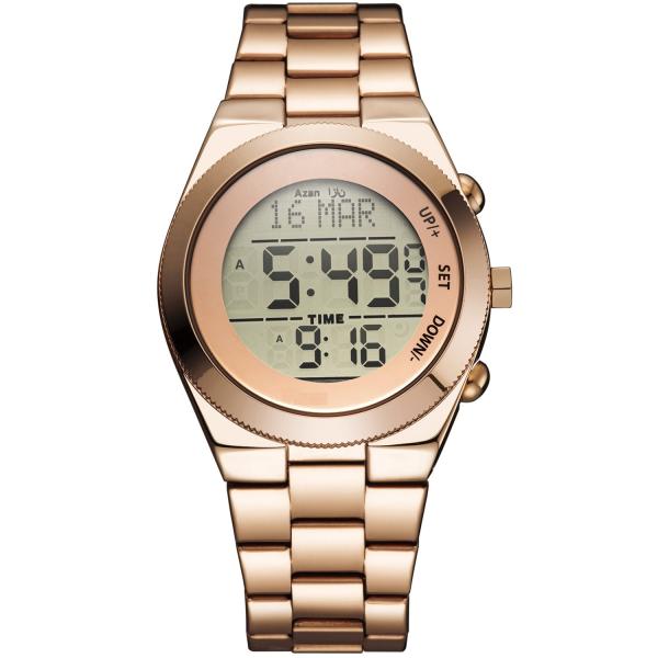Rosegold Waterproof Digital Watch 3ATM Men'S Water Resistant Digital Watches