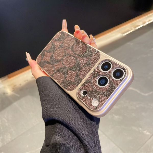 Full Coverage Coach Leather iPhone 17 Pro Max Case