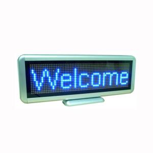 Blue LED Scrolling Message Display Moving Sign Programmable Board Rechargeable