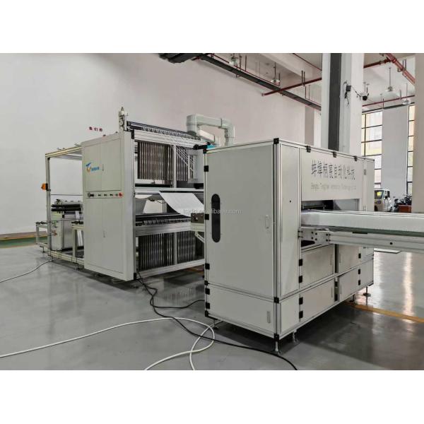 High-temperature filter fiberglass line folding machine