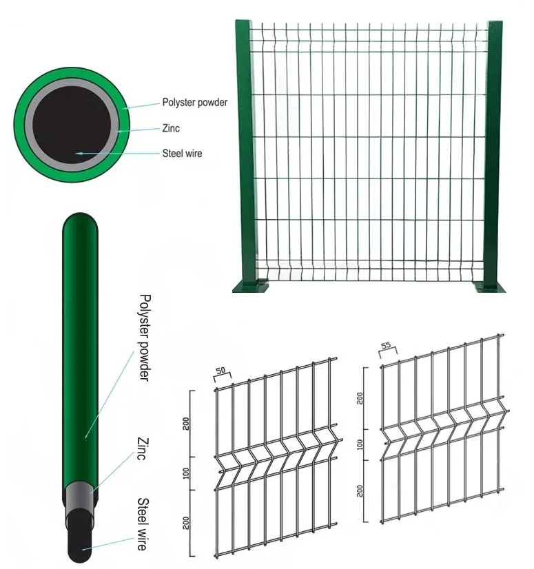 curved mesh fence