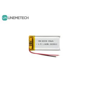 Lithium Ion Polymer Battery 602238 3.7V 450mAh Rechargeable Li-ion Battery for