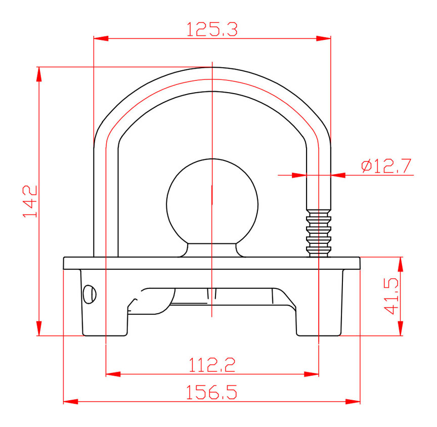 Trailers Spare Parts Heavy Duty Coupler Hitch Lock for Universal Trailers