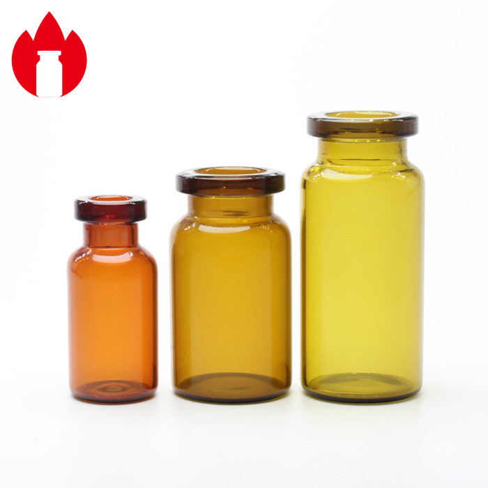 Glass Vial 2ml-30ml Clrear Or Amber Pharmaceutical Injection Glass Vial
