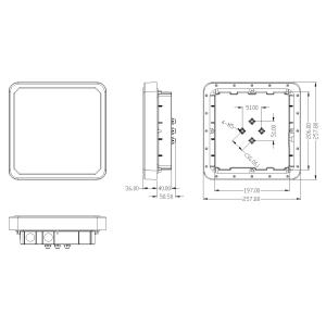 Long Distance Asset Management UHF RFID Circular Polarization Reader 9dbi