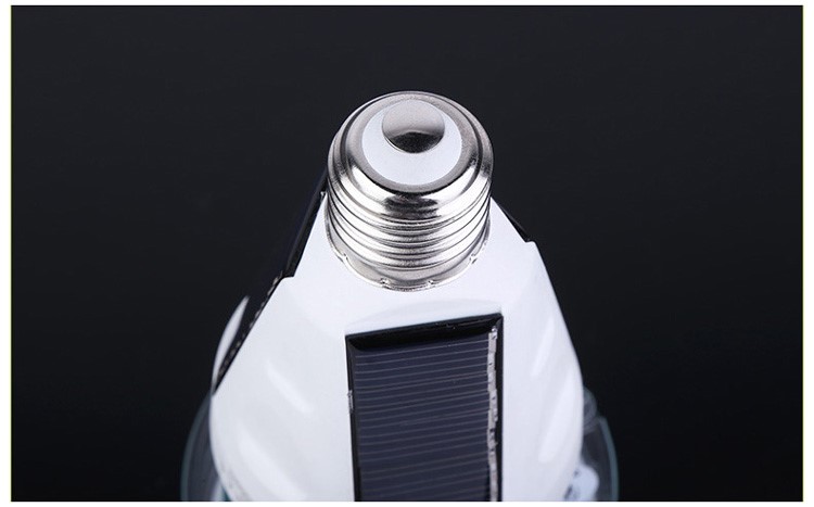 led solar bulb rechargeable emergency light E27 IP65 6000K AC85-265V