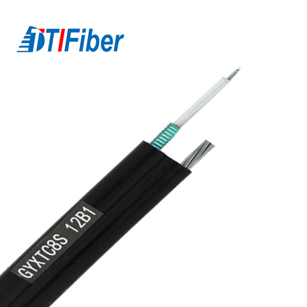 Outdoor Self Supporting GYXTC8S Fiber Optic Cable G652D G657A1 G657A2