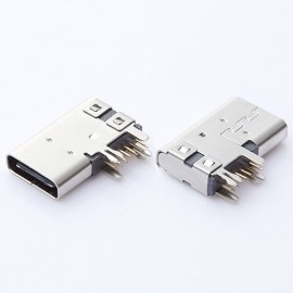  USB3.1 Type-C Connector,USB3.1 C Type, THT, Receptacle, Up Right, Reverse, 16PIN,DIP， HULYN Manufactures