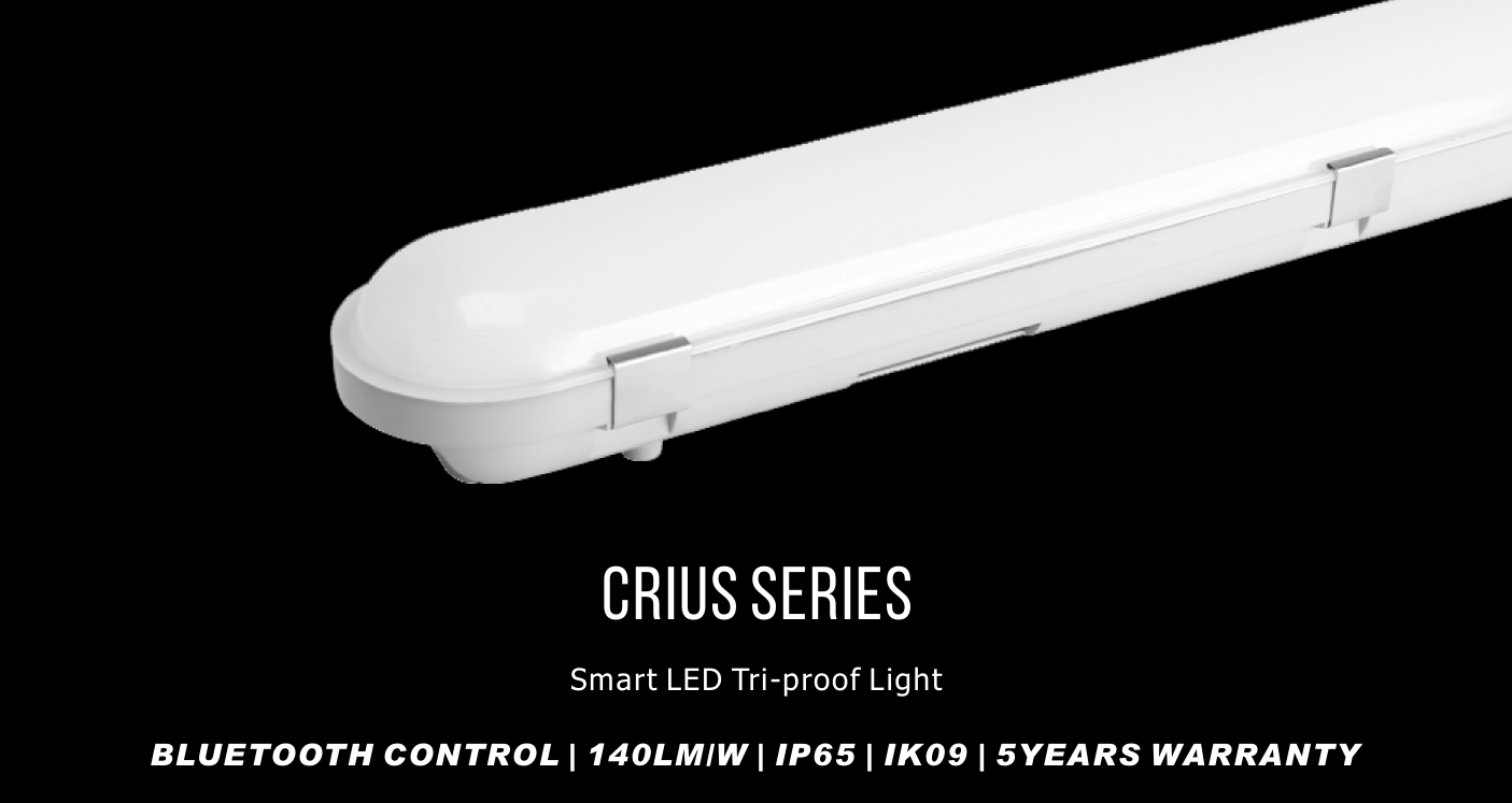 IP65 140lm/w Tri-Proof Led Light Fixture Microwave Sensor Led Linear Light 150cm